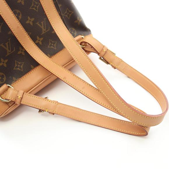 LOUIS VUITTON Brown Monogram Leather Backpack - Picture 10 of 11